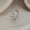 304 Stainless Steel Cuff Open Rings RJEW-Z140-02P-1