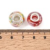 Rondelle Lampwork Large Hole European Beads LPDL-R003-02-3