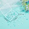 200pcs 2-Hole Glass Seed Beads SEED-CN0001-07-7