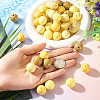 40Pcs 4 Colors Opaque Acrylic Beads MACR-TA0002-98-7