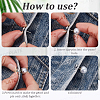 80Pcs Plastic Imitation Pearl Anti-glare Lapel Pins Brooches JEWB-SP0001-12A-5