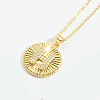 Brass Micro Pave Cubic Zirconia Necklaces FS-WG1D774-08-1