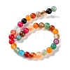 Natural Striped Agate/Banded Agate Beads Strands X-G-Z060-A01-A07-3
