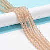 Transparent Glass Beads Strands EGLA-A034-T4mm-MD20-2