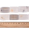 Dyed Natural white Agate Beads Strands G-T144-25B-01-5