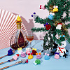  72Pcs 12 Colors Woolen Crochet Mini Hat with Double Pom Pom Ball DIY-NB0008-90-5