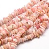 Natural Morganite Chip Beads Strands G-E271-85-1