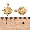 304 Stainless Steel Rhinestone Pendants RB-CBA9349-01G-3