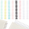 Plastic Loose Leaf Book Binder Hinged Rings AJEW-GF0015-32A-1