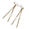 Shell Pearl and Natural Cultured Freshwater Pearl Stud Earrings EJEW-JE07396-4