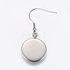 304 Stainless Steel Dangle Earrings LS-EJEW-WH0001-A01-2