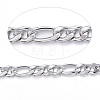 Tarnish Resistant 304 Stainless Steel Figaro Chains CHS-P003-21P-1