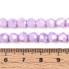 Anti-Tarnish Electroplate Glass Beads Strands X-EGLA-T021-6mm-15-02-4