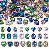  80Pcs 24 Style Oval & Heart & Rounded Rectangle Sew on Rhinestone DIY-TA0004-65-2