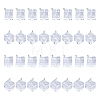 32Pcs 2 Style Transparent Acrylic Pendants TACR-CA0001-17-1