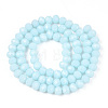 Opaque Solid Color Glass Beads Strands LS-EGLA-A034-P2mm-D06-2