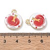 Printed Alloy Pendants AL-CBA4262-01L-3