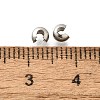 304 Stainless Steel Crimp Beads Covers STAS-P239-34P-03-3