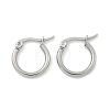 Tarnish Resistant 304 Stainless Steel Hoop Earrings X-EJEW-F105-12P-3