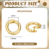 60Pcs 2 Colors Brass Open Jump Rings KK-BC0015-81-2