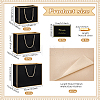20Pcs 3 Styles Paper Gift Tote Bags with Polyester Gold Ribbon ABAG-WA0001-36B-2