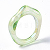 Transparent Resin Finger Rings RJEW-T013-001-E08-6