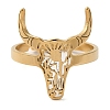 Cattle 304 Stainless Steel Adjustable Rings for Women RJEW-F163-02G-2