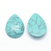 Synthetic Turquoise Cabochons G-P393-G10-2