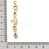 Brass Micro Pave Colorful Cubic Zirconia Big Pendants KK-E802-18G-A-3