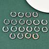 Brass Micro Pave Cubic Zirconia Hoop Earrings EJEW-C181-13P-1