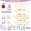 ® DIY Glass Cherry Earring Making Kits DIY-AR0003-02-2