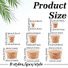 40Pcs 8 Styles Cork Stopper AJEW-ME0002-66-2