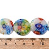 Handmade Millefiori Glass Beads Strands LK139-5