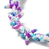 Synthetic Turquoise Dyed Beads Strands G-P507-04E-4