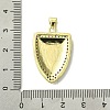 Real 18K Gold Plated Brass Micro Pave Cubic Zirconia Pendants KK-H472-15G-01-3