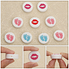 16Pcs 4 Style Food Grade Eco-Friendly Silicone Beads SIL-CA0002-08-4
