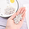 Opaque White Acrylic Beads MACR-YW0001-21B-5