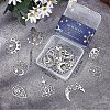 20Pcs 10 Style 201 Stainless Steel Pendants STAS-SC0004-38-7