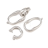 Brass Fold Over Clasps KK-H292-25P-2