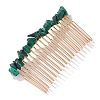 Malachite Gravel Hair Clip PW-WGC4E5C-11-1