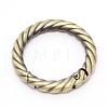 Zinc Alloy Spring Gate Rings PALLOY-WH0081-51B-01-2