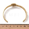 2Pcs 2 Colors Natural Abalone Shell Paua Shell 304 Stainless Steel Hollow Open Cuff Bangle Sets with Enamel BJEW-JB14486-02-5