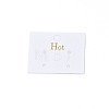 Rectangle Cardboard Jewelry Display Cards CDIS-N002-005-3