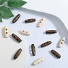 40Pcs 2 Colors Natural Wood Buttons FIND-GF0009-92-4