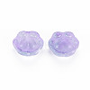 Two Tone Transparent Baking Painted Glass Beads GLAA-S190-021-B07-2