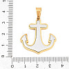 304 Stainless Steel Pendants STAS-B137-01PG-3