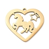 201 Stainless Steel Pendants SA-CBAE892-01G-04-1