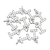SHEGRACE Brass Micro Pave Clear Cubic Zirconia Pendants XGRQ29911-394P-I-1