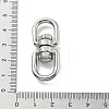 304 Stainless Steel Double Eye Swivel Clasps STAS-B082-06P-3