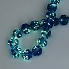 Luminous Handmade Gold Foil Glass Beads Strands FOIL-N029-01H-2